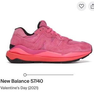 ❄️New Balance 57/40 Fuchsia and Coral Sneakers